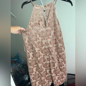 Pink/rose gold dress